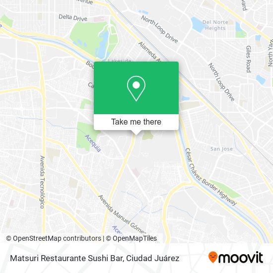 Mapa de Matsuri Restaurante Sushi Bar