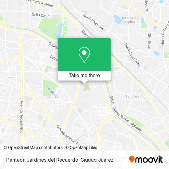 Mapa de Panteon Jardines del Recuerdo