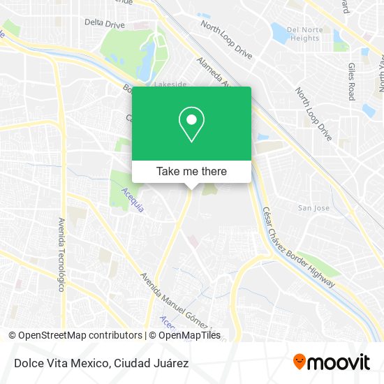 Mapa de Dolce Vita Mexico