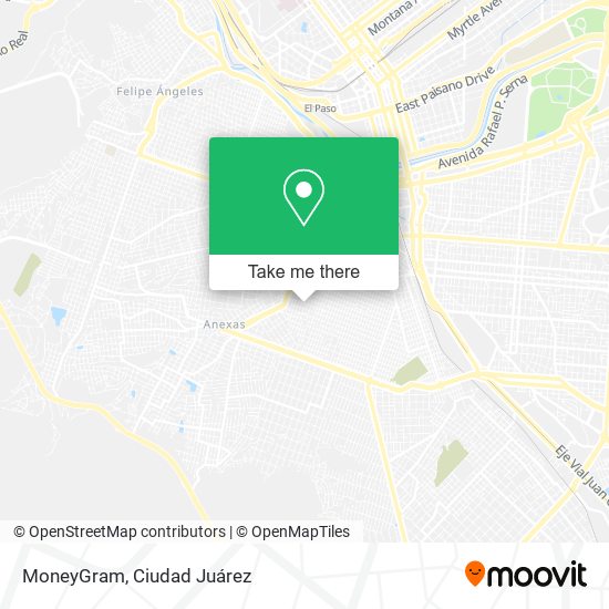 Mapa de MoneyGram