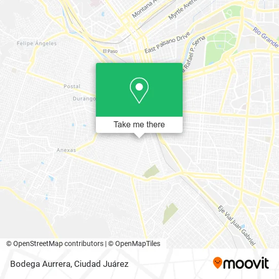 Mapa de Bodega Aurrera