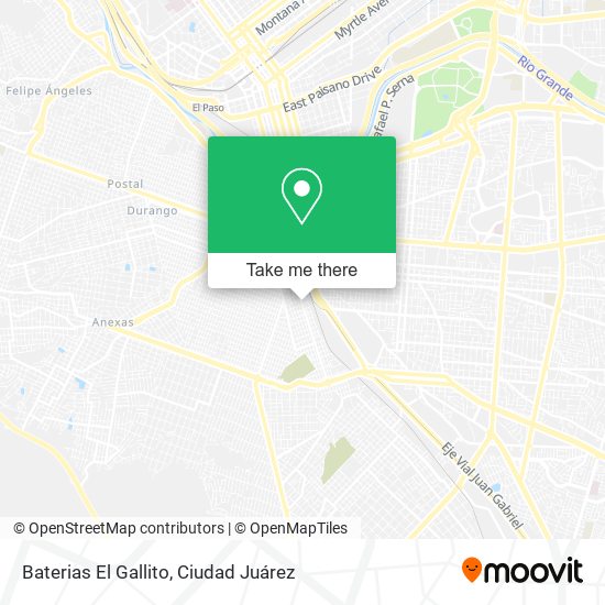 Baterias El Gallito map