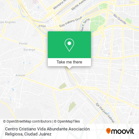 Centro Cristiano Vida Abundante Asociación Religiosa map