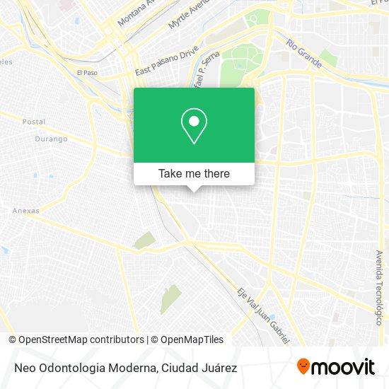 Mapa de Neo Odontologia Moderna