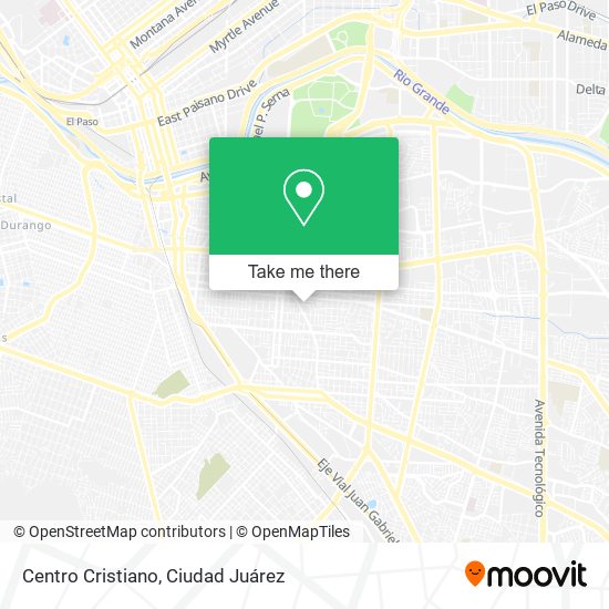 Centro Cristiano map