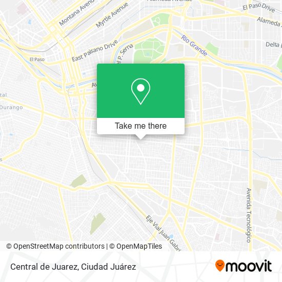 Central de Juarez map