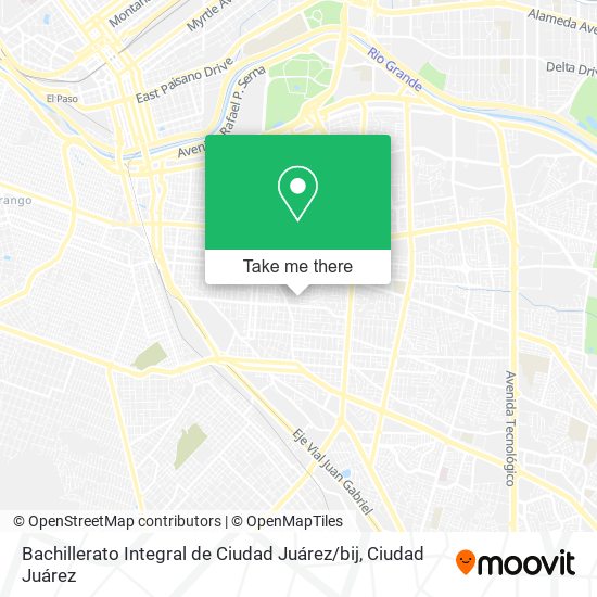 Bachillerato Integral de Ciudad Juárez / bij map