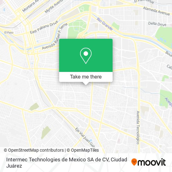 Mapa de Intermec Technologies de Mexico SA de CV