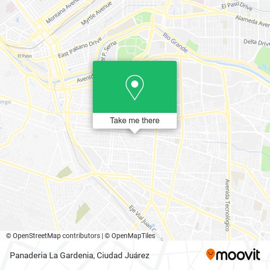 Mapa de Panaderia La Gardenia
