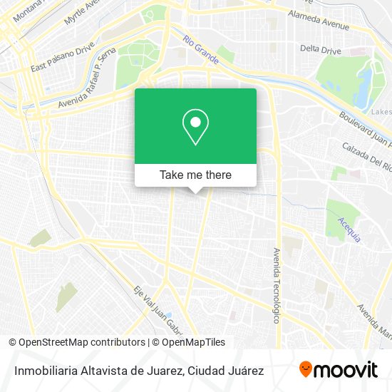 Inmobiliaria Altavista de Juarez map