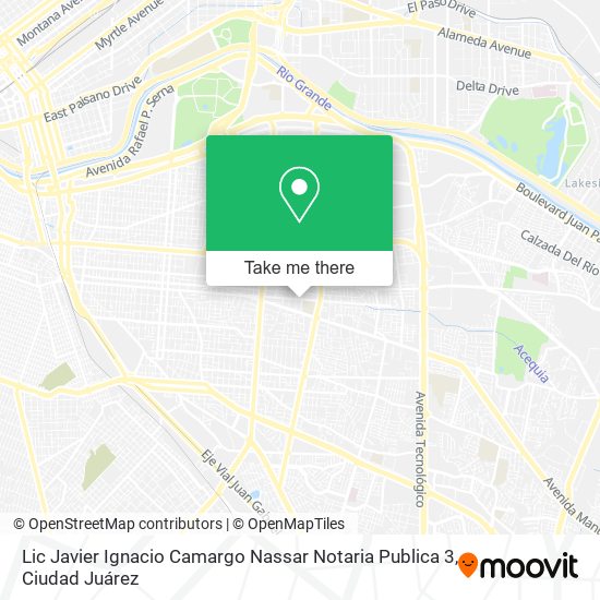 Mapa de Lic Javier Ignacio Camargo Nassar Notaria Publica 3