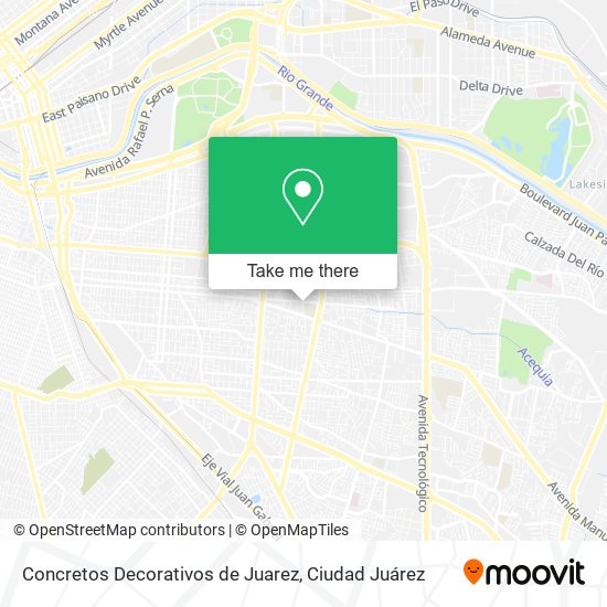 Mapa de Concretos Decorativos de Juarez