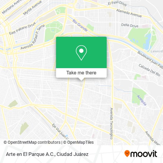 Arte en El Parque A.C. map