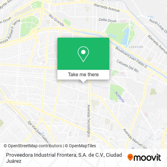 Proveedora Industrial Frontera, S.A. de C.V. map