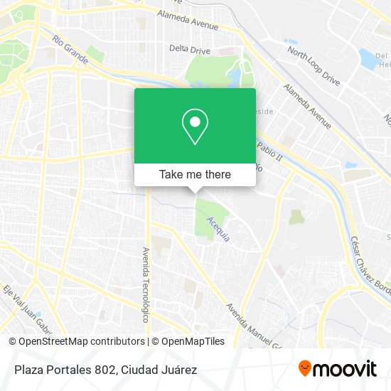 Plaza Portales 802 map