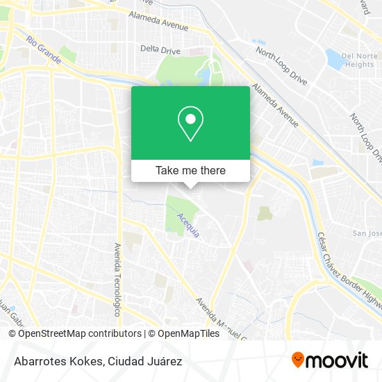 Abarrotes Kokes map