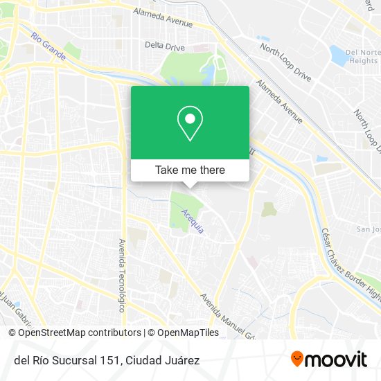 del Río Sucursal 151 map