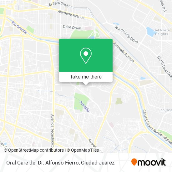 Oral Care del Dr. Alfonso Fierro map