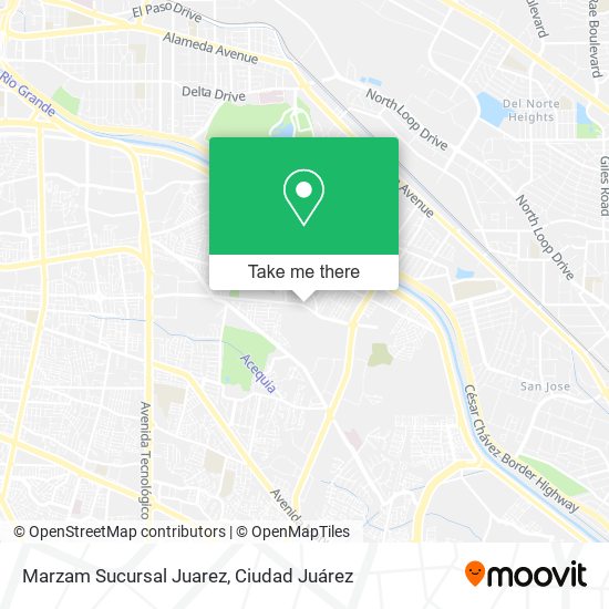 Mapa de Marzam Sucursal Juarez