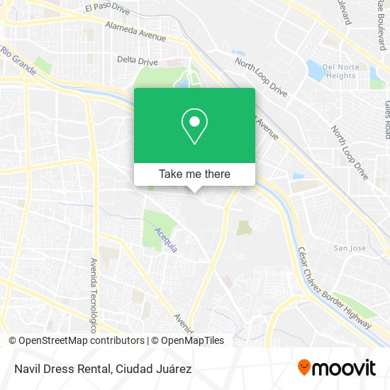 Mapa de Navil Dress Rental