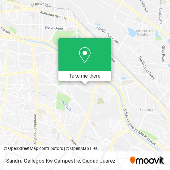 Mapa de Sandra Gallegos Kw Campestre