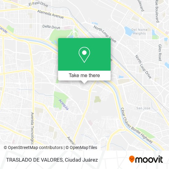 Mapa de TRASLADO DE VALORES