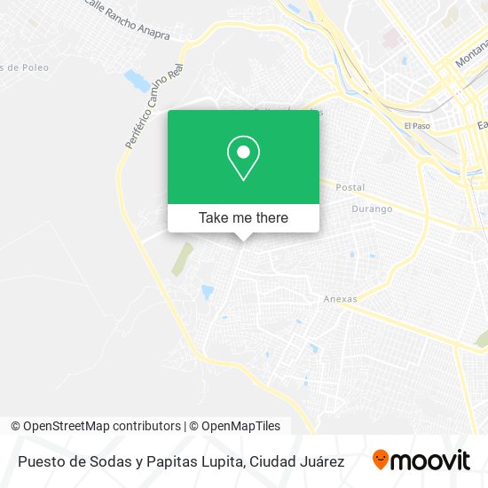 Puesto de Sodas y Papitas Lupita map