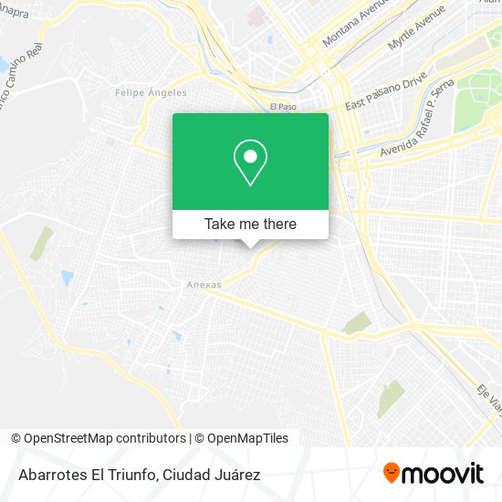 Abarrotes El Triunfo map