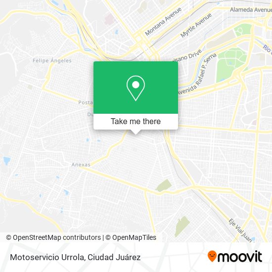 Motoservicio Urrola map