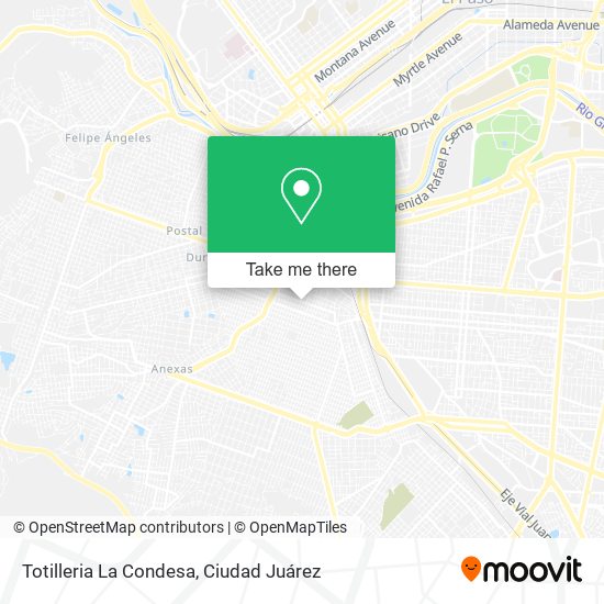 Mapa de Totilleria La Condesa