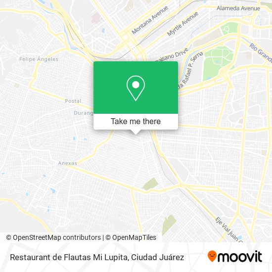 Restaurant de Flautas Mi Lupita map