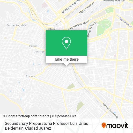 Secundaria y Preparatoria Profesor Luis Urias Belderrain map