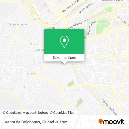 Venta de Colchones map