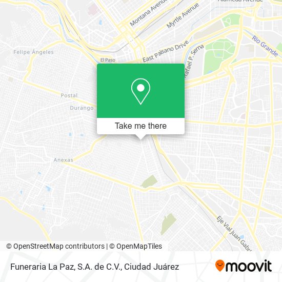 Funeraria La Paz, S.A. de C.V. map