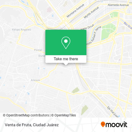 Venta de Fruta map