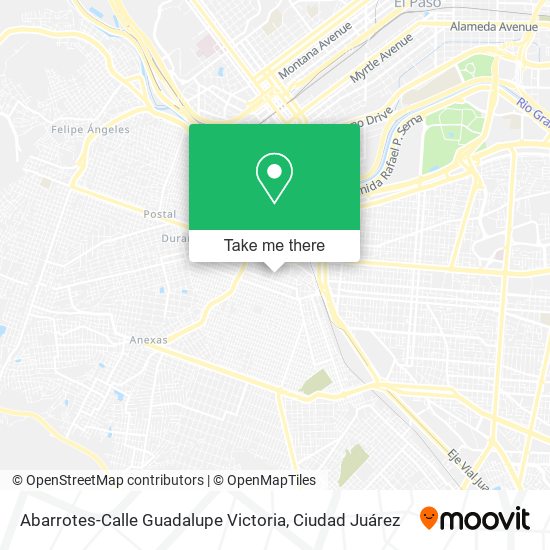 Mapa de Abarrotes-Calle Guadalupe Victoria