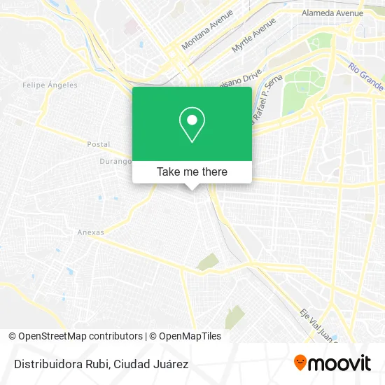 Mapa de Distribuidora Rubi