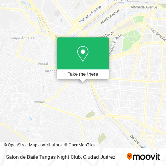 Mapa de Salon de Baile Tangas Night Club