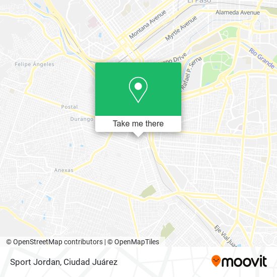 Sport Jordan map