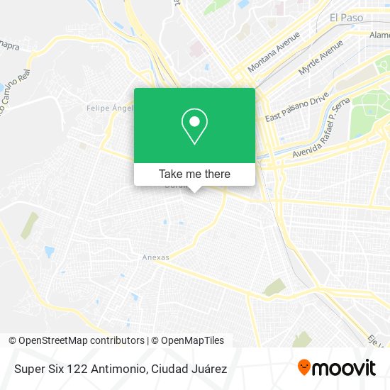 Super Six 122 Antimonio map