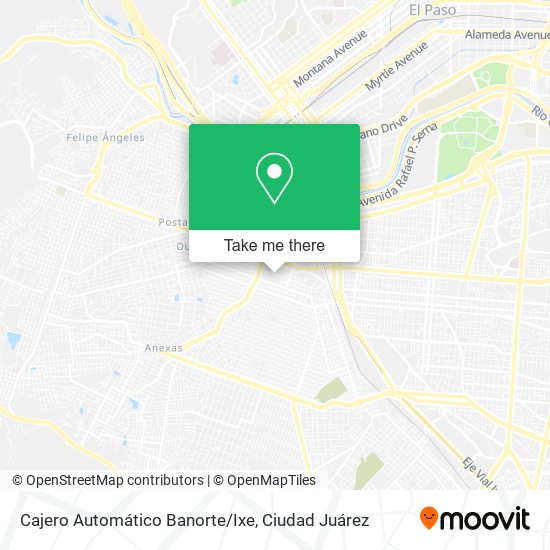 Mapa de Cajero Automático Banorte/Ixe