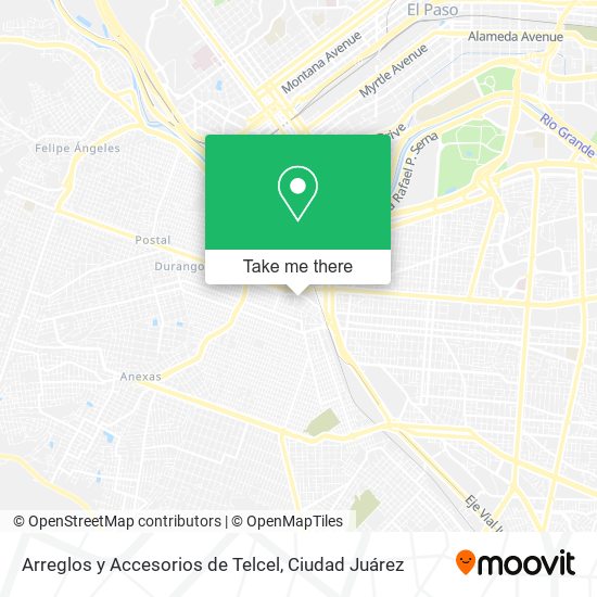 Mapa de Arreglos y Accesorios de Telcel
