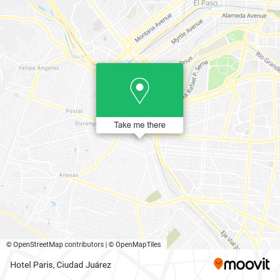 Hotel Paris map
