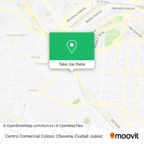 Centro Comercial Coloso Chavena map