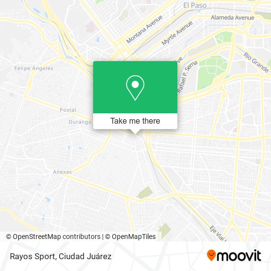 Rayos Sport map