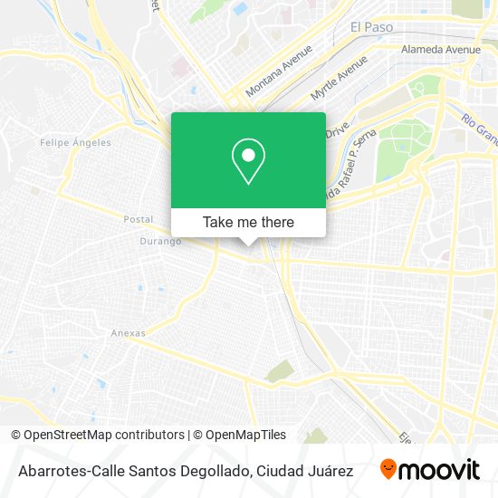 Mapa de Abarrotes-Calle Santos Degollado