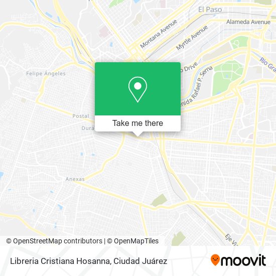 Libreria Cristiana Hosanna map