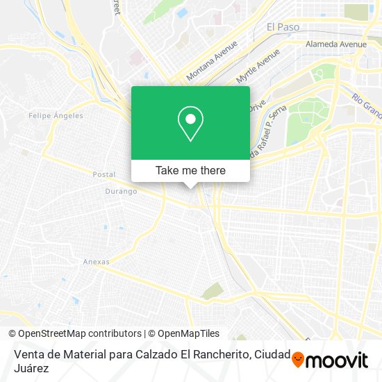 Venta de Material para Calzado El Rancherito map