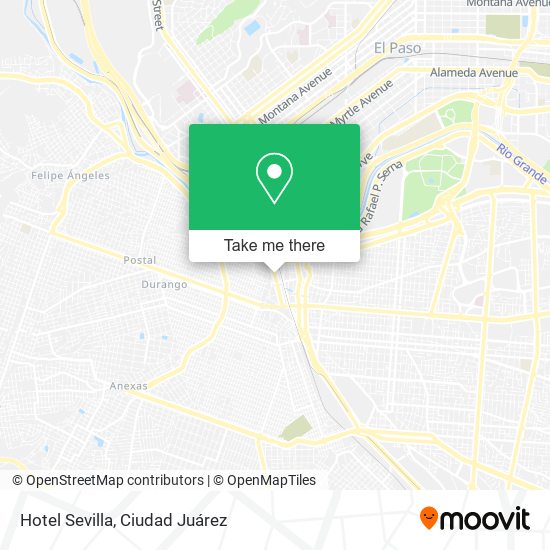 Mapa de Hotel Sevilla