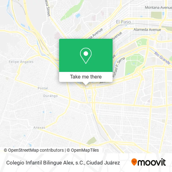 Mapa de Colegio Infantil Bilingue Alex, s.C.